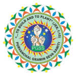 Logo for Purvanchal Gramin Seva Samiti (PGSS) with raised fist and quote.
