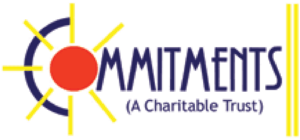Logo for Commitments (A Charitable Trust), where the 'C' is a sun/circle design.